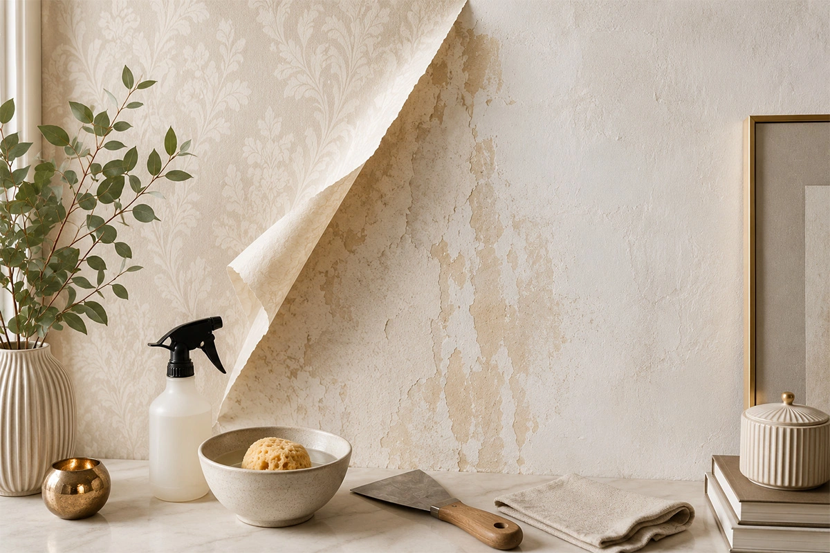 How to remove wallpaper wall